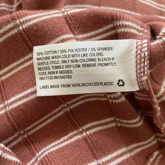 Women's Striped Sleeveless Knit Ribbed Midi Dress - Wild Fable M - Picture 4 of 5